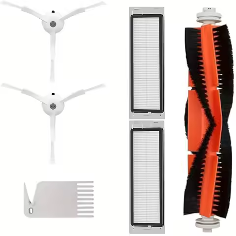 6 Replacement Parts Compatible For Roborock S4/S5/S6/E4/E20/E25/E35/S50 and Xiaomi Mi Home Robot Vac
