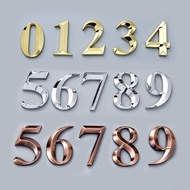 SJSV 1PC Self Adhesive 3D Plate Sticker Mailbox Sign House Address Door Number Address Plaque 7cm