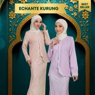 ZOE ARISAH Echante Kurung Kebaya Modern Printed Baju Raya 2026 Silk Moden Embroidery Sulam Edisi Bar