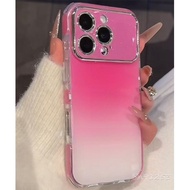 Contrast Color Gradient Apple 17Promax Phone Case High-Value iPhone16pm Second To 15pro Large Window