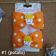 A0013 Children's Hair Clips, 2 potato oreo Hair Accessories