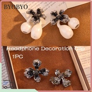 BYOBYO Headphone Diameter Buckle, Zircon Removeable Headphone Decoration Clip, Creative Gift Decorat