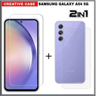 2-IN-1 Tempered Glass Package for Samsung GALAXY A54 5G Protection Glass - Samsung A54 5G