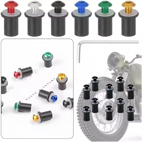 10PCS M5 Windscreen Windshield Bolt Screw Kit For Kawasaki Z900 Z750 Z800 Z650 VERSYS 300 650 1000 Z