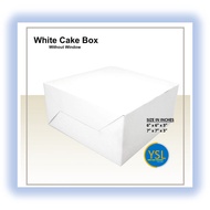 (READY STOCK) YSL Plain Cake Box (6x6x3)(7x7x3)