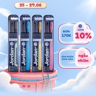 Combo 4 Bàn chải đánh răng Jordan Expert Deep Clean W/PP Case Lông siêu mềm xoắn ốc 0.01mm & Công ng