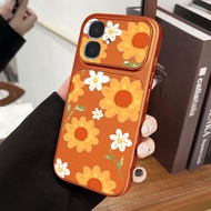 YBD Phone Case For Infinix Smart 10 X6725 Tecno Spark GO 2 2S POP 10 KM4 Fresh Sunflower Floral Elec