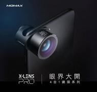 Momax X-Lens 4合1鏡頭組合(專業版)-黑 自拍 廣角 魚眼 遠鏡 iPhone 全系列適用。