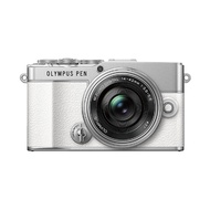 OLYMPUS PEN E-P7 微單相機 + 14-42mm F3.5-5.6 EZ 相機鏡頭 公司貨 銀白 贈128G記憶卡+吹球清潔組+相機包
