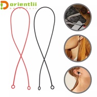 ORIENTLII Earplug Lanyard, Safety Travel Earplugs Cord Silicone Loop,  Double ring Outdoor Silicone 