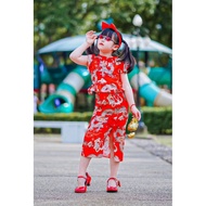 3-Piece Chinese Girl's Outfit Plus A Hair Bow