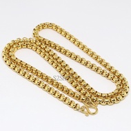 s2shop สร้อยคอสแตนเลสแท้ สร้อยคอพระ ลายผ่าหวาย ห้อยพระได้ 1 องค์ ความกว้าง 5 มม.ความยาว 16 18 20 22 