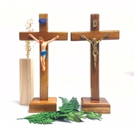 20 cm Fiber Corpus Sitting Cross/ Brass Corpus/ Table Cross Various Variations Catholic Cross