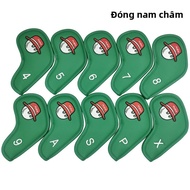 Double-Sided Digital Golf Caddy Cap Golf Iron Head Cover Protection Golf Ball Club Set Wood Push Rod