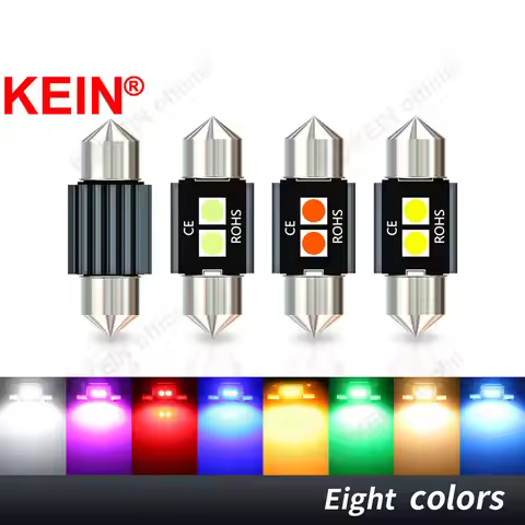 KEIN 10PCS C5W 28mm Led Bulb Festoon Car Dome Light Interior Reading Lamp 12V Warm White