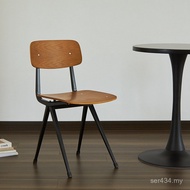 Simple Retro American Country Cafe Distressed Chair Iron Art Household loft Dining Chair Industrial 