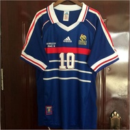 1998 France Home and Away Retro Zidane Henry Long Sleeve Football jersey