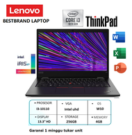 Laptop Lenovo Thinkpad L13 Core i3 Generasi 10 Slim - MULUS BERGARANSI