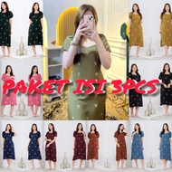 Aqila 3-piece Daster Economy Package Elastic Sleeve TeenageWanita SideTALI