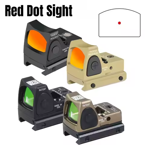 Red Dot Sight Optics Reflex Collimator Gl*ck 17 Rifle Scope Ak 47 Aim Accessory Red Dot Hunting Glas