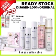 (ready stock) Skincare Avenys. Rose poreless treament lotion. Serum avenys. Organic Cream. Cleanser 