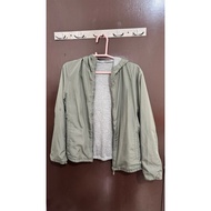 Uniqlo Reversible Parka - Green & Grey