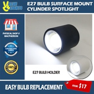 E27 Bulb Surface Mount Cylinder Spotlight Ceiling Light