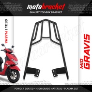 Top Box Bracket For Yamaha Gravis v1/Gravis v2 Accessories - Gravis bracket - powder coated black