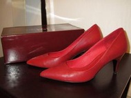 SENSE1991暗紅色手工牛皮包鞋、高跟鞋、結婚鞋24