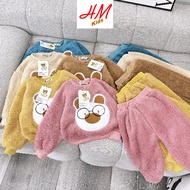 HM KIDS baby fur set with lovely embroidery 12-20kg