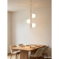 Modern Nordic Glass Ball Pendant Light, 12cm Globe 2/3 Heads Ceiling Lamp, Adjustable Hanging Cord f