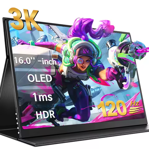 16inch 500Nit 120Hz Portable Monitor Gaming Laptop Display 3K OLED Screen With Type C Mini HDMI For 