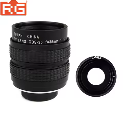 Fujian 35mm F1.7 CCTV TV Movie lens + C-NEX ring Mount for Sony Nex-5T N-3N N6 N7 N-5R A6000