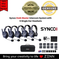 Synco Xtalk Master XM5 Intercom System with 5 Single-Ear Headsets