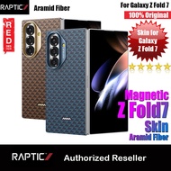 Raptic Galaxy Z Fold7 Aramid Fiber Skin Magnetic Compatible Skin Case for Galaxy Z Fold 7
