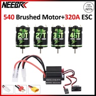 NEEBRC 540 20T 27T 35T 45T Waterproof Brushed Motor RC Crawler Motor With 320A ESC 5V/2A BEC Speed C