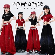 Kids Dance Outfit Hip Hop Shirt Hiphop Costume Kids Crop Top Kids Girl Jazz Dance Costume Catwalk Pe