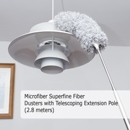Microfiber Superfine Fiber Dusters with Telescoping Extension Pole (2.8 meters)