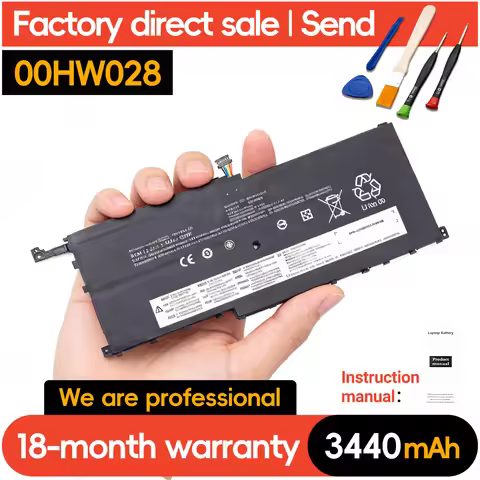 SUOZHAN 00HW028 SB10K97566 01AV409 Laptop Battery for Lenovo Thinkpad X1 Carbon 4th Gen 4 2016 / Yog