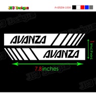 AVANZA REAR MIRROR STICKER