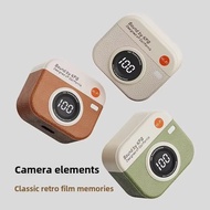 Retro-Inspired Wireless Earbuds with Digital Display & Gaming Low Latency