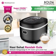 Bolde Rice Cooker Less Sugar 2 Liter Super Cook Firewood / Ecohealth Rice Cooker / Low Sugar Rice Co