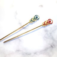 如意 孔雀羽毛樣式 髮簪