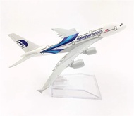 Mô hình máy bay Malaysia Airlines Airbus A380 16cm MB16094