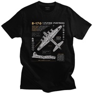 Flying Fortress Spitfire Ww2 B17 Fighter Aircraft Print T-Shirt For Men