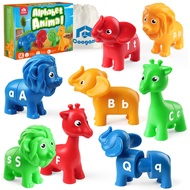 ABC Letters Matching Game, 26PCS Alphabet Fine Motor Skill Color Shape Recoginition Preschool Educat