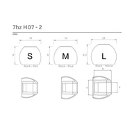 7Hz AET07 Silicone Eartips 6 pairs for Earphone
