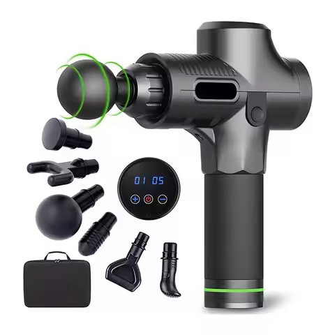 Fascial Massage Gun Electric Percussion Pistol Massager Body Neck Back Deep Tissue Muscle Relaxation