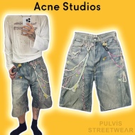 ️[Mirror Quality] - ACNE STUDIOS Loose Fit Kawaii Keychains Denim Shorts, Midweight Shorts, men's je