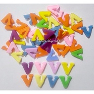 10pcs HURUF ALPHABET U - W | DIY CLAY CRAFT | ART & CRAFT FOR KID | DIY KEYCHAIN | DIY CRAFT | DIY G